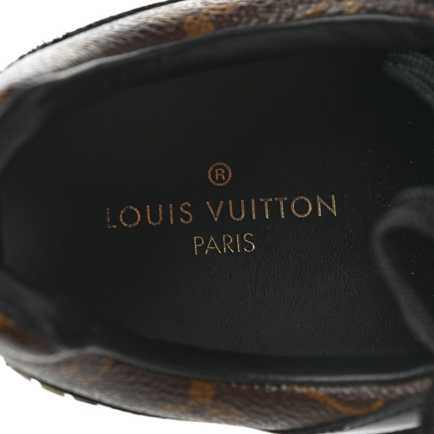 Suede Monogram Run Away Sneakers 37 Black