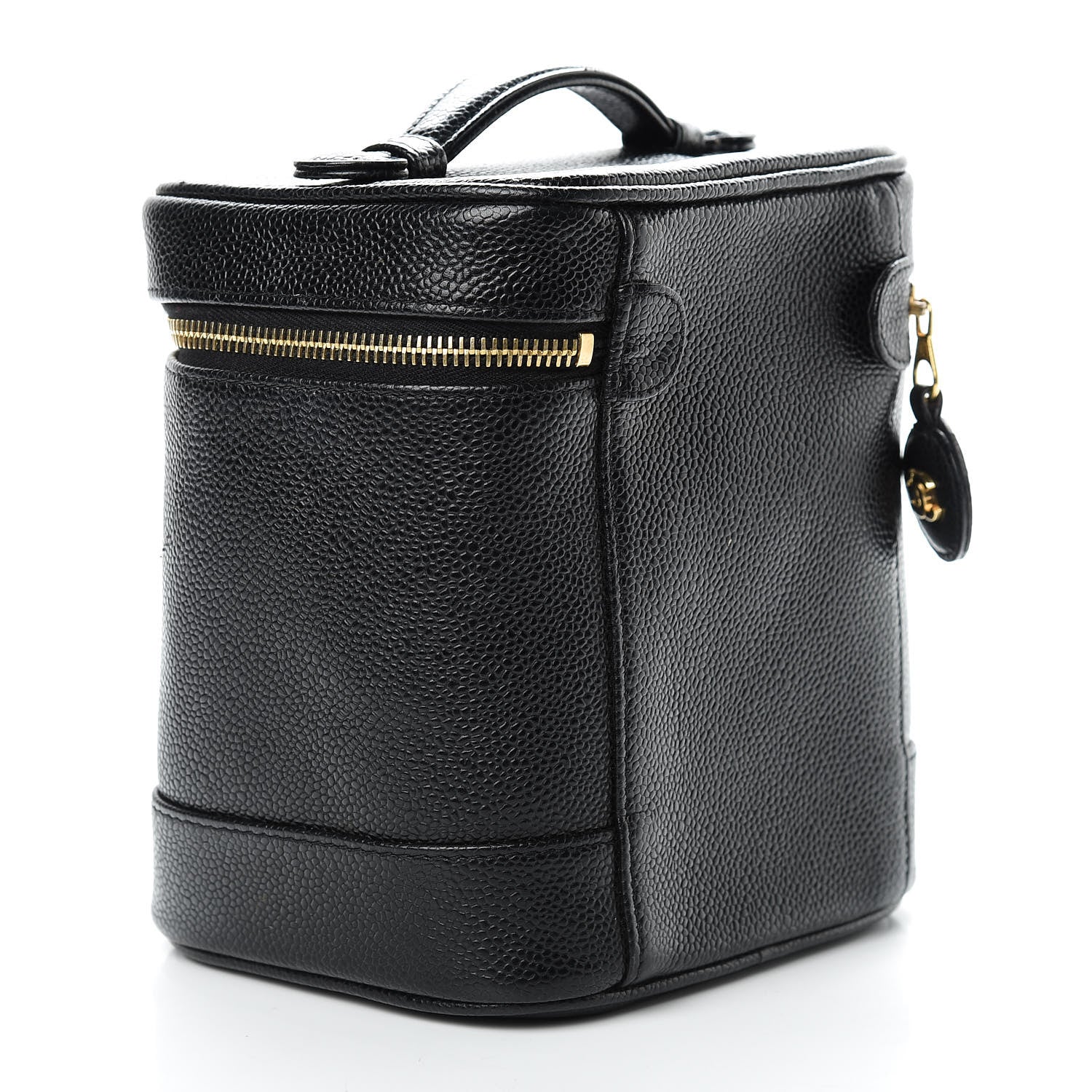 Chanel Caviar Vanity Cosmetic Case Black 3 of 13