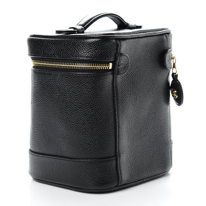 Chanel Caviar Vanity Cosmetic Case Black 3 of 13