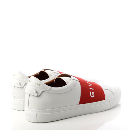 Givenchy Calfskin Band Logo Mens Urban Street Sneakers 44 White Red 4 of 12