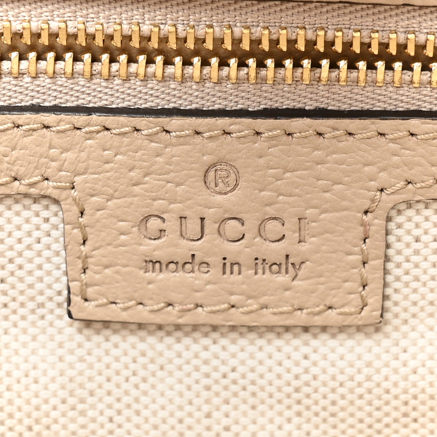 GG Supreme Monogram Textured Dollar Calfskin Web Medium Ophidia Shopping Tote Beige Mystic White Oatmeal