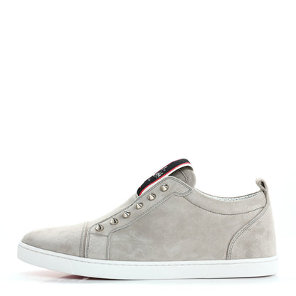 Christian Louboutin Suede Mens Fique A Vontade Sneakers 42.5 Goose 1 of 10