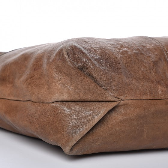 Lambskin George V Apron Bag Brown