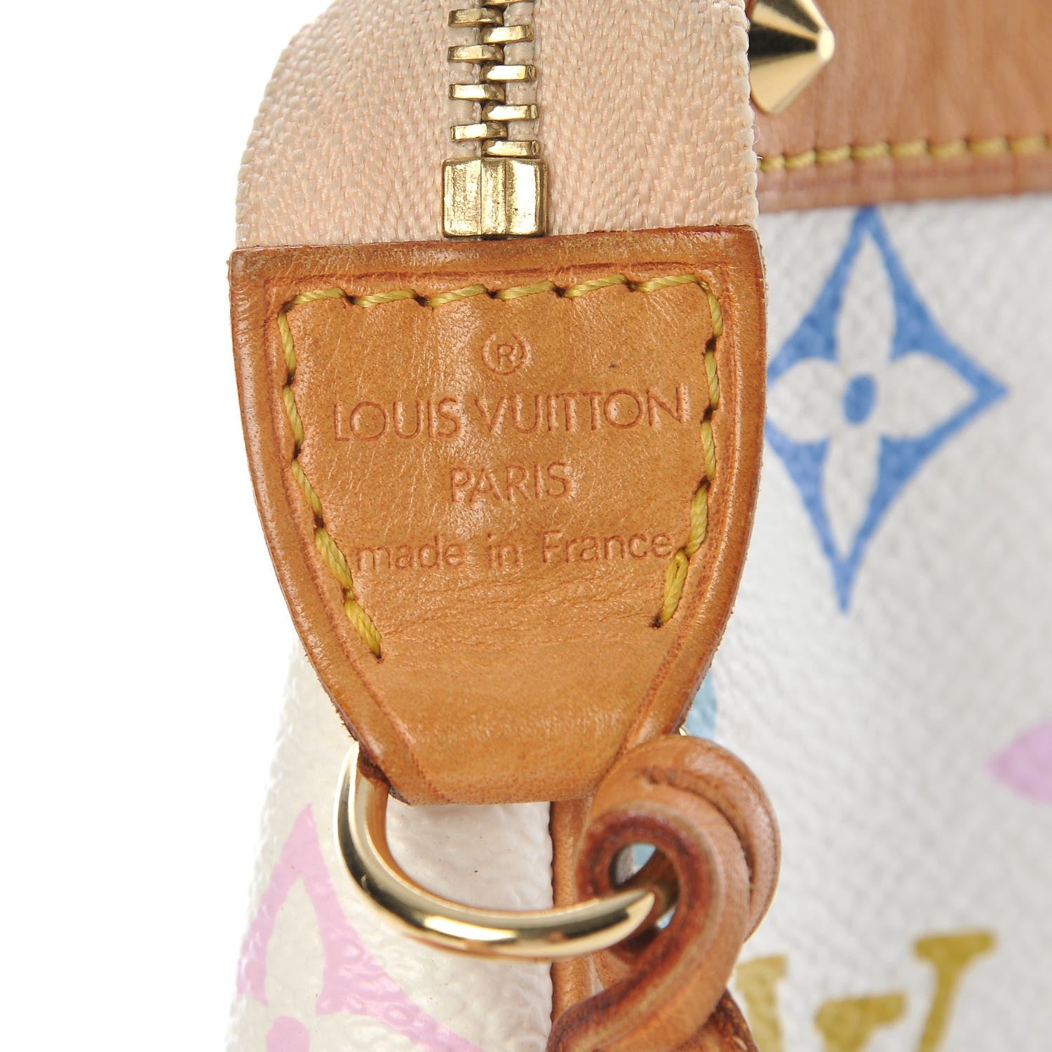 Louis Vuitton Monogram Multicolor Pochette Accessories White 6 of 8