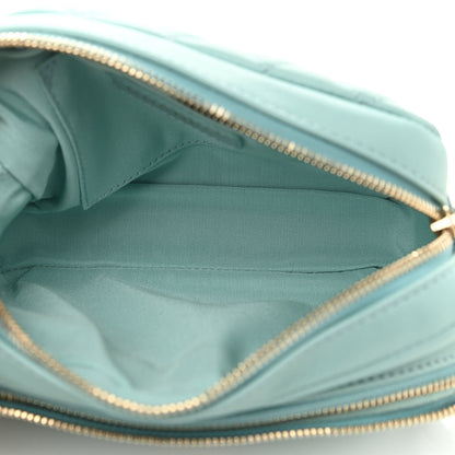 Chanel Calfskin Quilted Day Trips Camera Case Turquoise 5 of 11