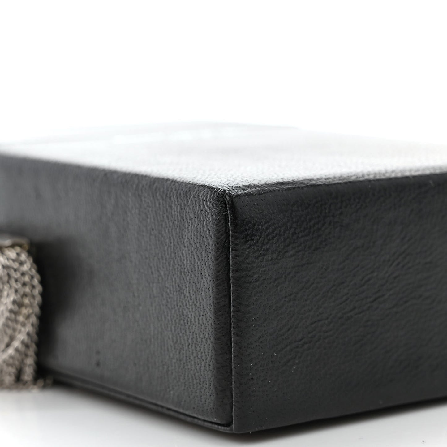 Lambskin Smoking Box Crossbody Black