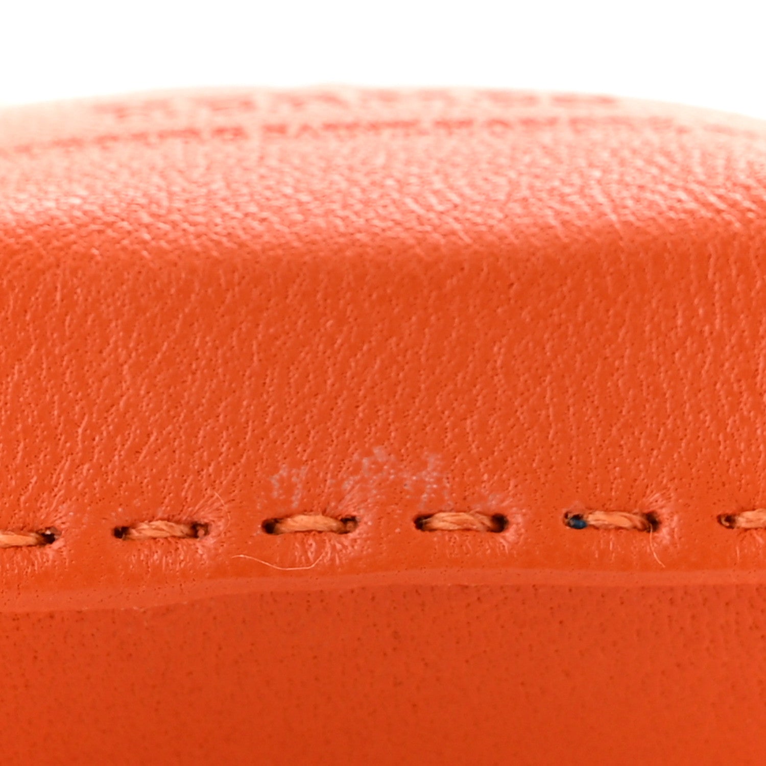 Hermes Milo Lambskin Swift Shopping Bag Charm Feu Gold 6 of 8