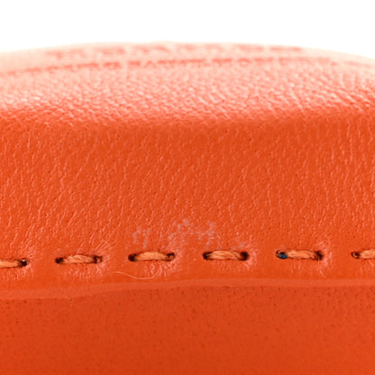Hermes Milo Lambskin Swift Shopping Bag Charm Feu Gold 6 of 8