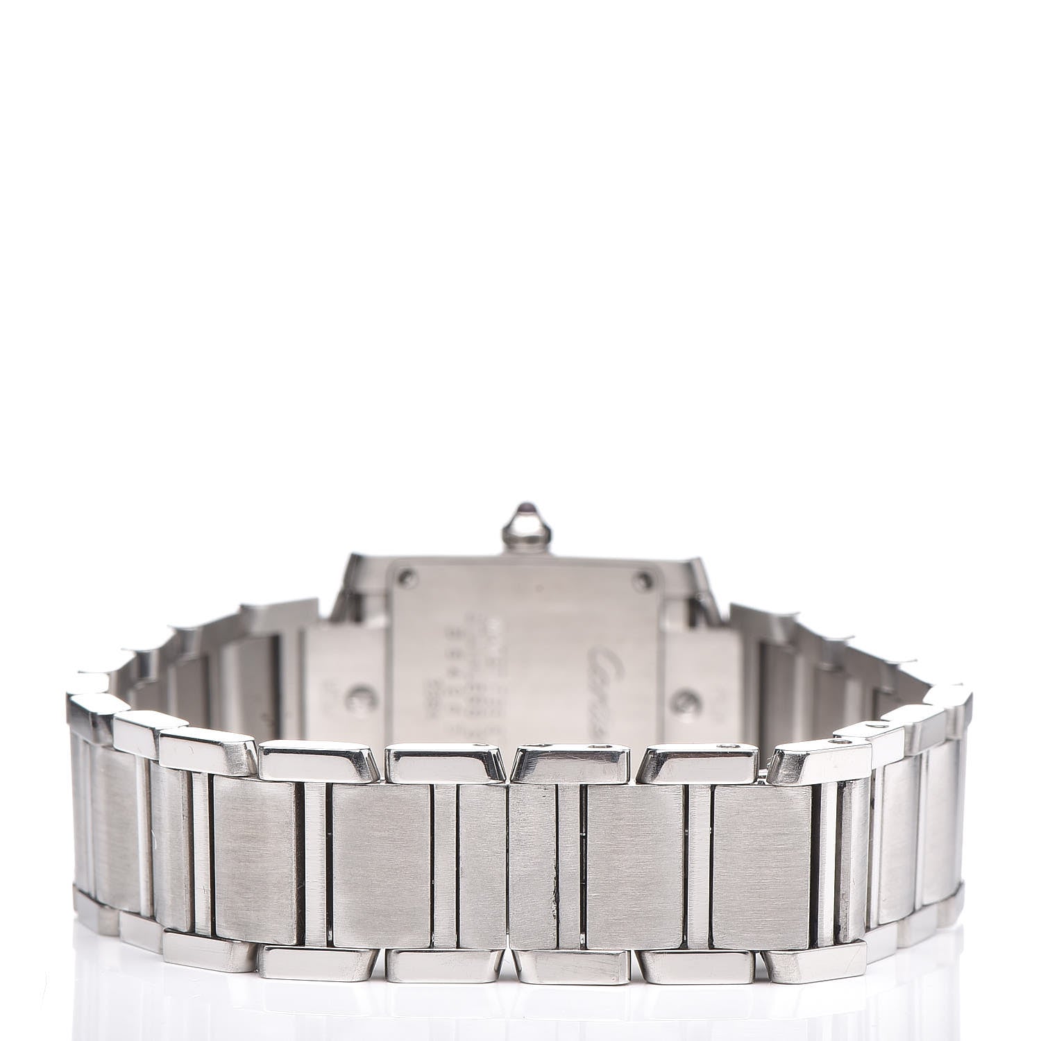 Cartier Stainless Steel 20mm Tank Francaise Quartz Watch Raspberry 4 of 6