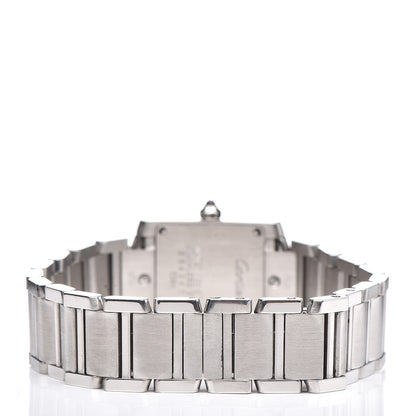 Cartier Stainless Steel 20mm Tank Francaise Quartz Watch Raspberry 4 of 6