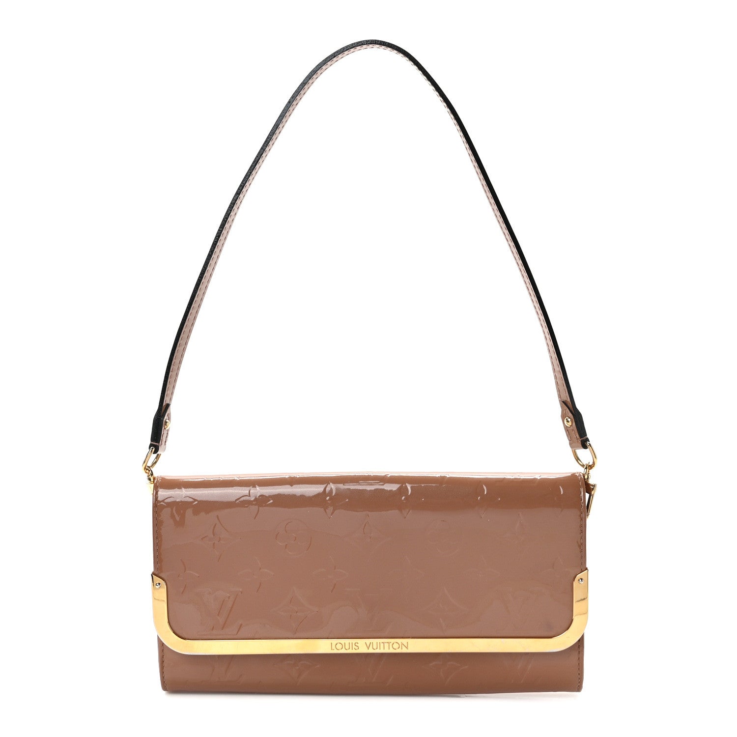 Louis Vuitton Vernis Rossmore MM Rose Velours 1 of 11