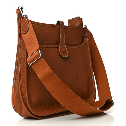 Hermes Taurillon Clemence Evelyne III GM Gold 3 of 9