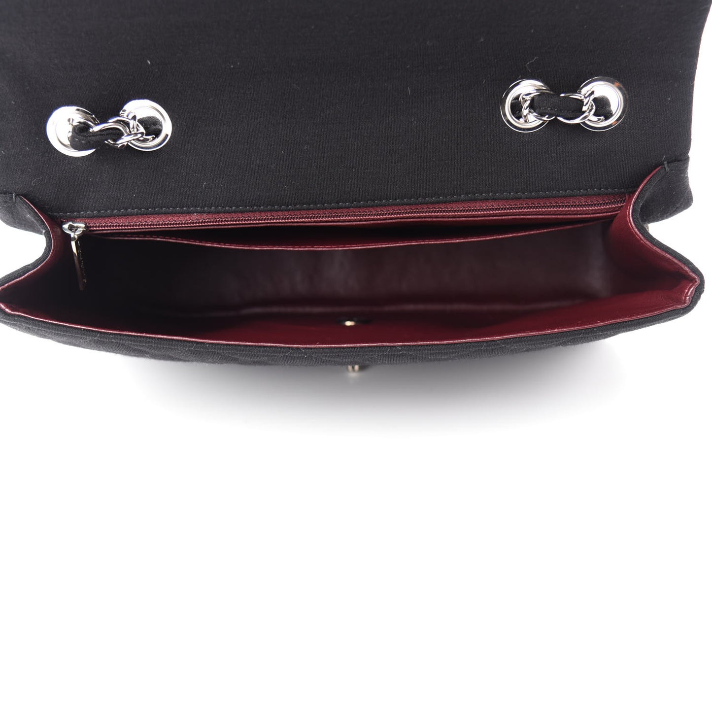 Jersey Quilted Jumbo Single Flap Black