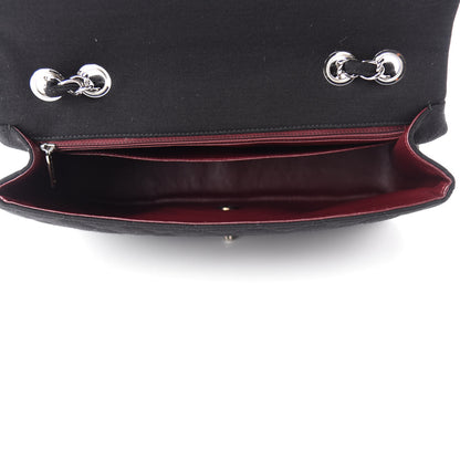 Chanel Jersey Quilted Jumbo Single Flap Black 5 of 10