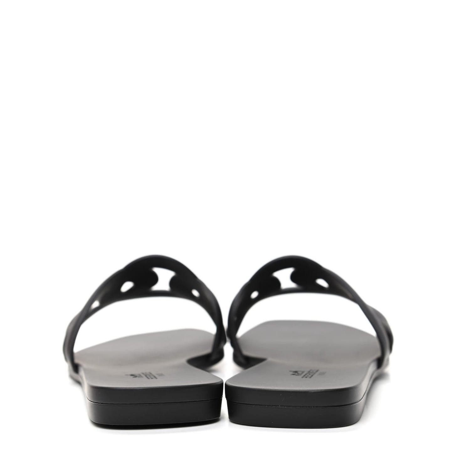 Rubber Aloha Sandals 39 Black