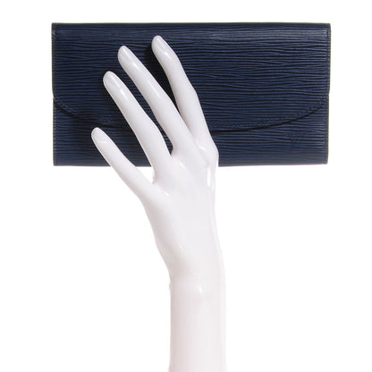Louis Vuitton Epi Emilie Wallet Indigo 2 of 7