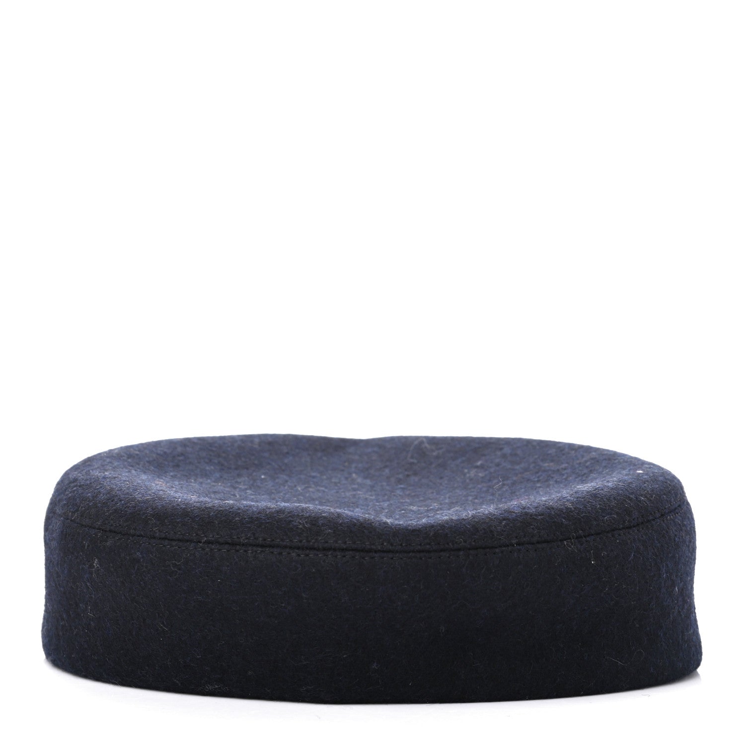 Hermes Wool Calfskin Dani Cap 57 Marine Black 6 of 8