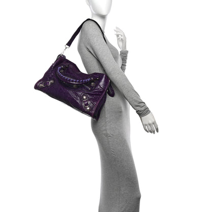 Balenciaga Agneau Giant 21 Silver Hardware City Raisin 2 of 12