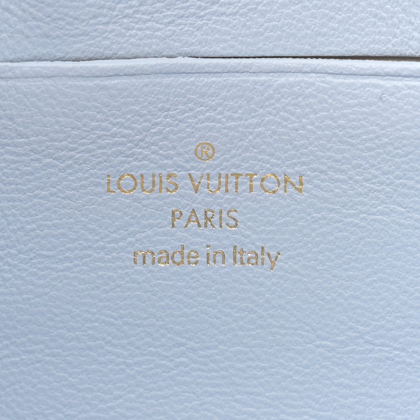 Calfskin Bubblegram Wallet On Strap Ice Blue