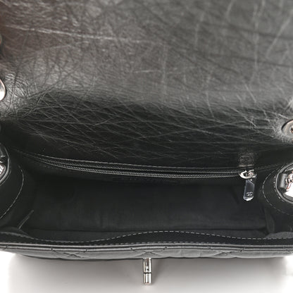 Chanel Crumpled Calfskin Medium Chain All Over Flap Black 4 of 9