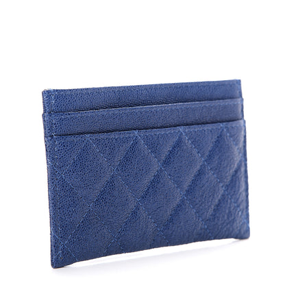 Chanel Caviar Quilted Boy Card Holder Blue 2 of 7