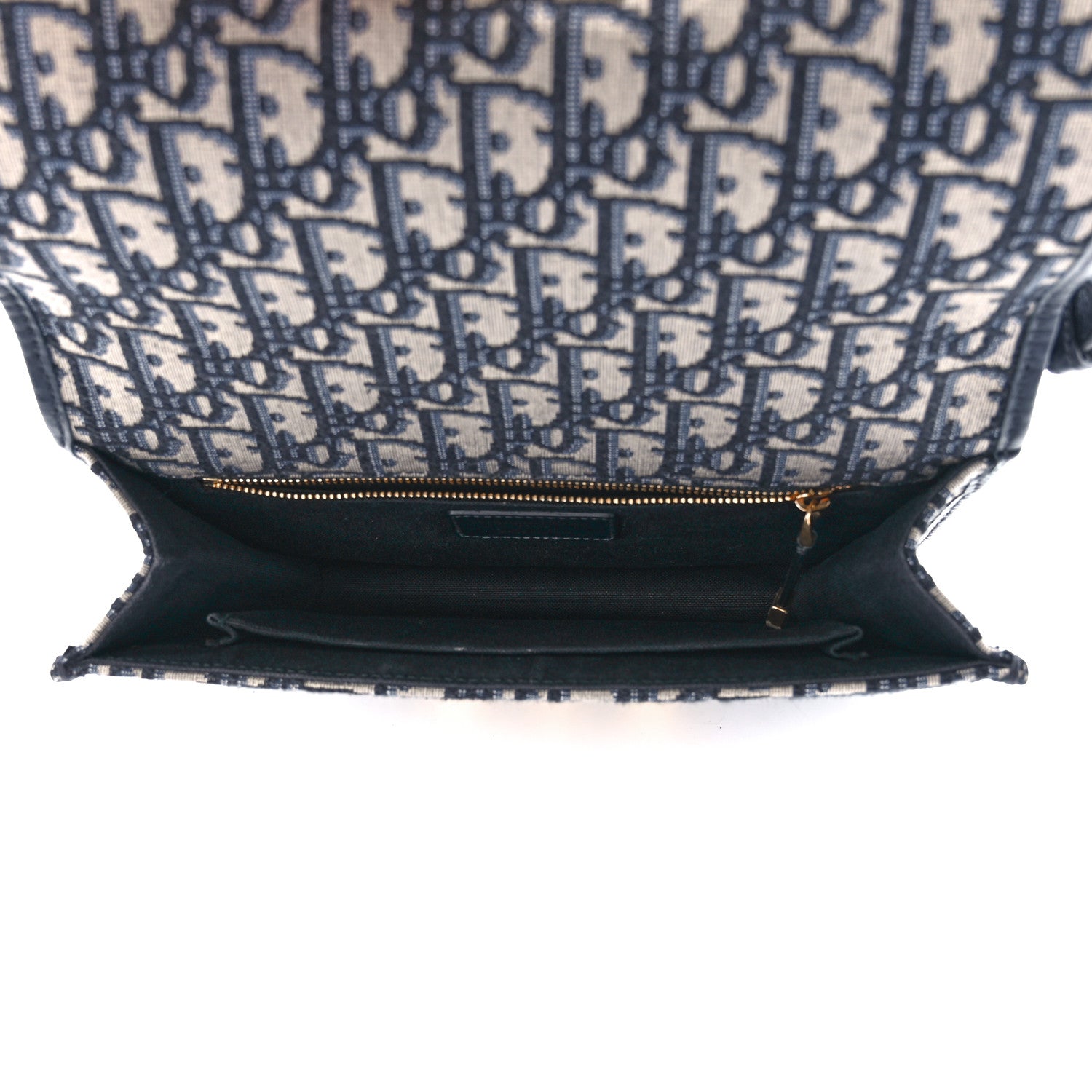 Christian Dior Oblique 30 Montaigne Flap Bag Blue 5 of 11