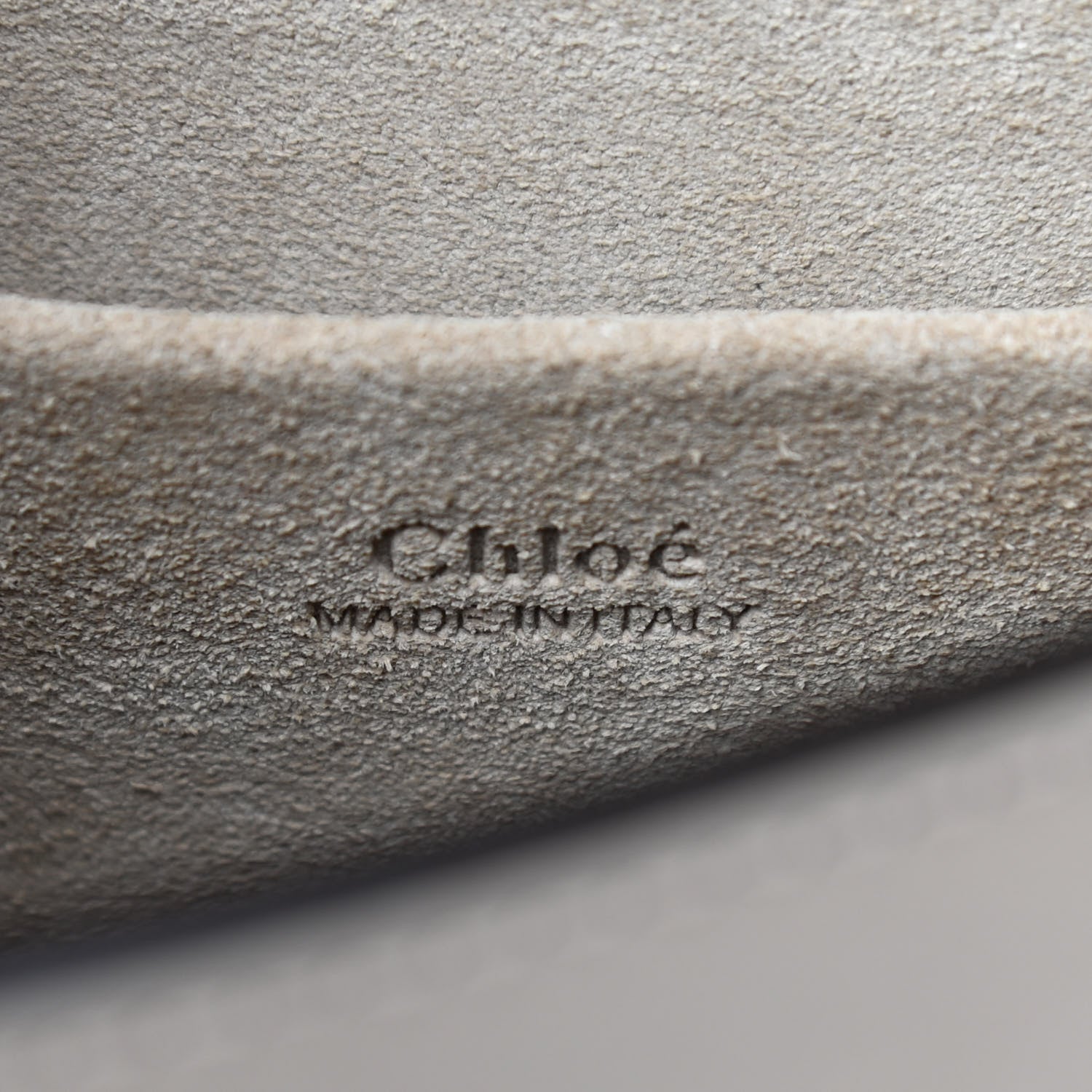 Chloe Calfskin Suede Small Nile Bracelet Bag Motty Grey 9 of 10