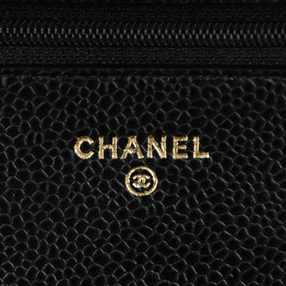 Chanel Caviar Quilted Wallet On Chain WOC Black 6 of 8