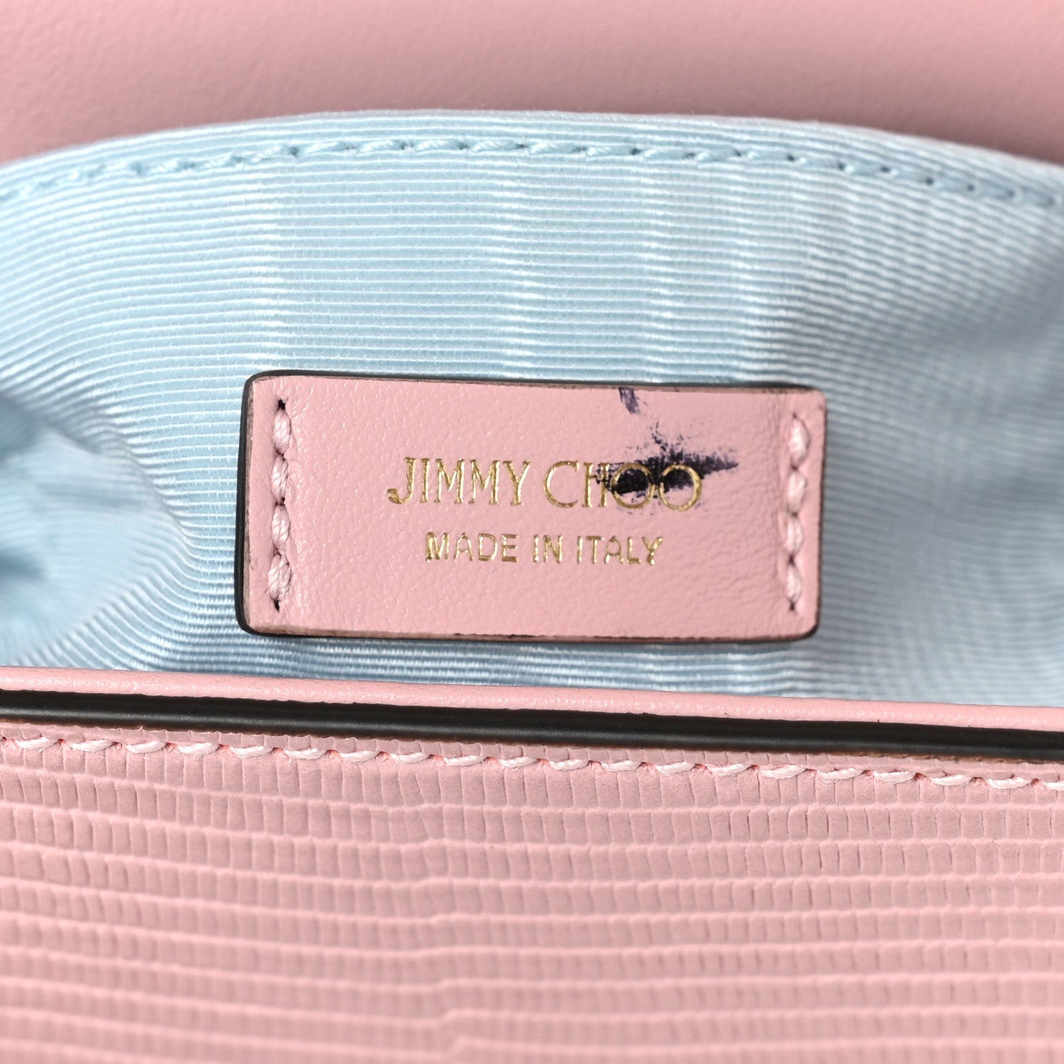 Jimmy Choo Lizard Embossed Diamond Crossbody Bag Pink 1747876