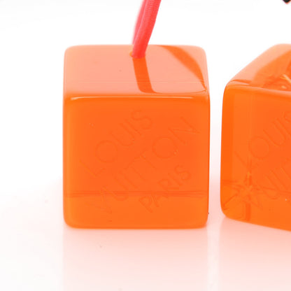 Louis Vuitton Resin Fluo Robert Wilson Hair Cubes Green Orange 6 of 8