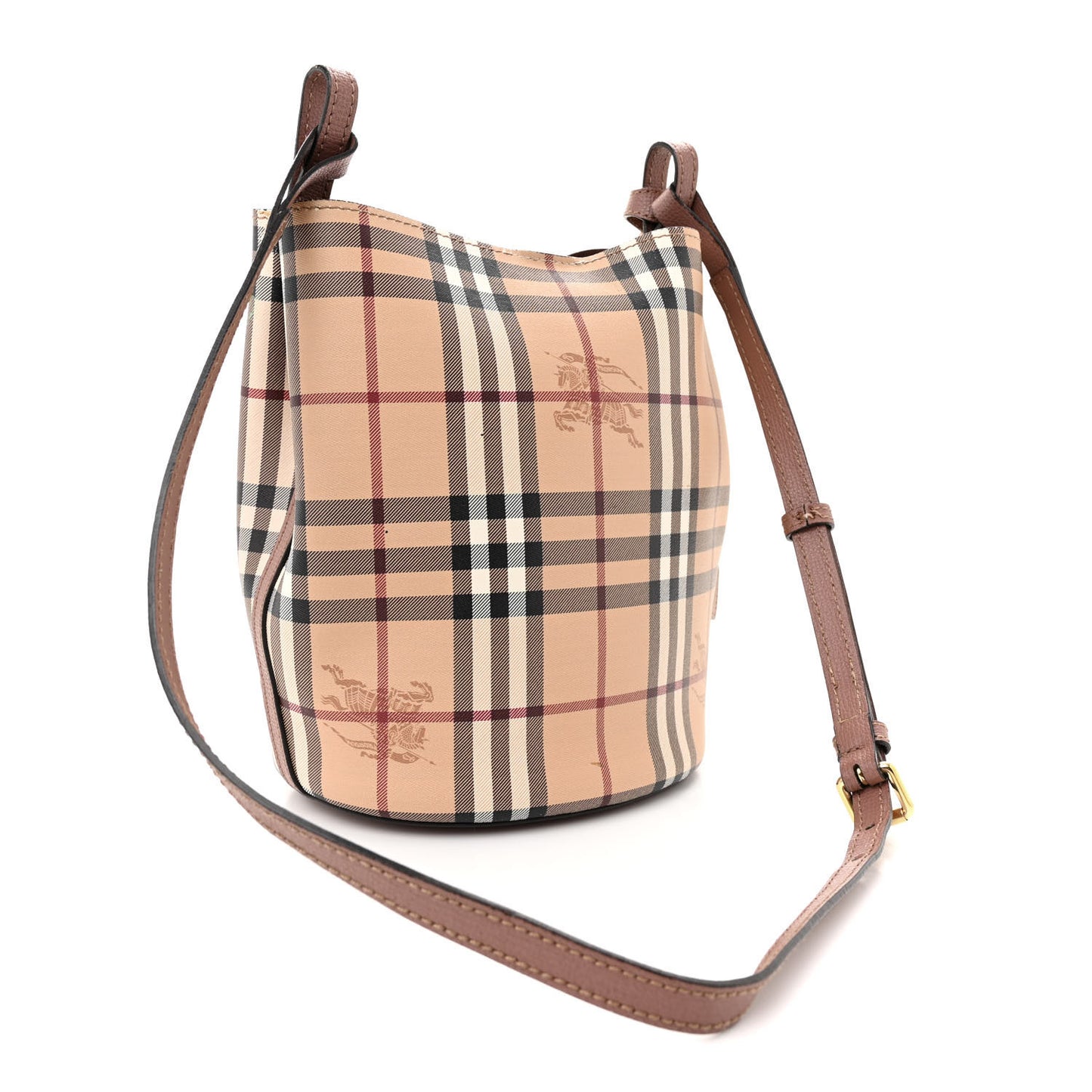 Haymarket Check Colours Small Lorne Bucket Crossbody Elderberry
