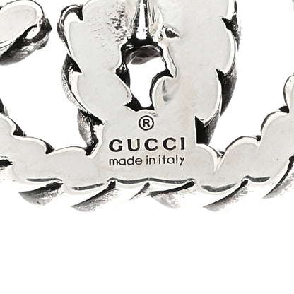 Gucci Sterling Silver Torchon Double G Earrings 4 of 4
