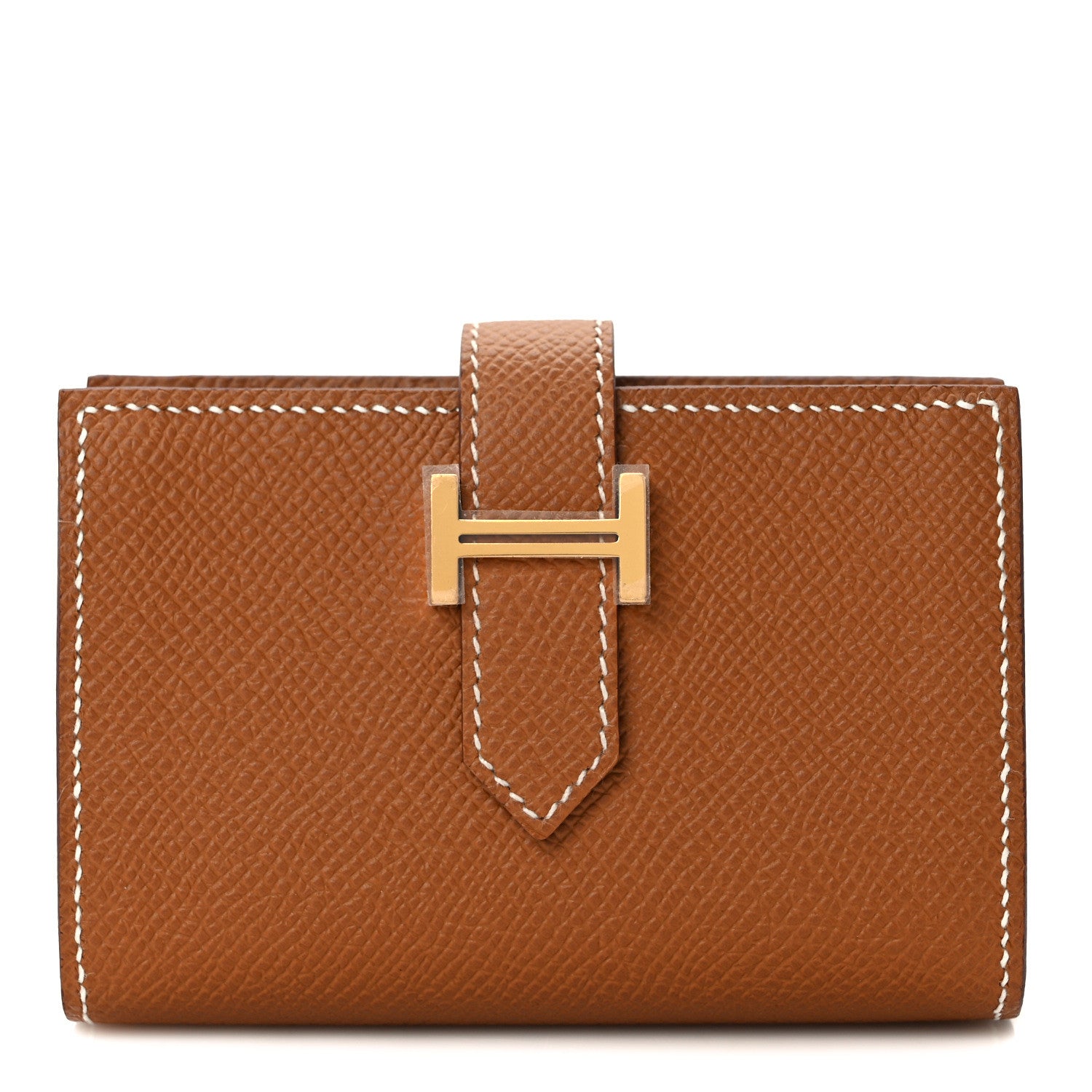 Hermes Epsom Mini Bearn Wallet Gold 1 of 7