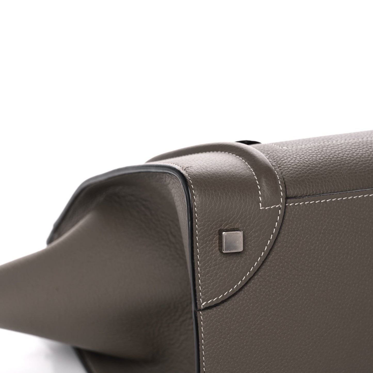 Drummed Calfskin Mini Luggage Souris