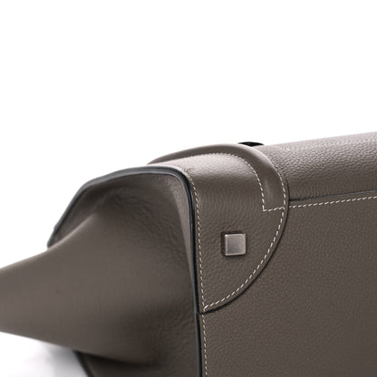 Celine Drummed Calfskin Mini Luggage Souris 8 of 12