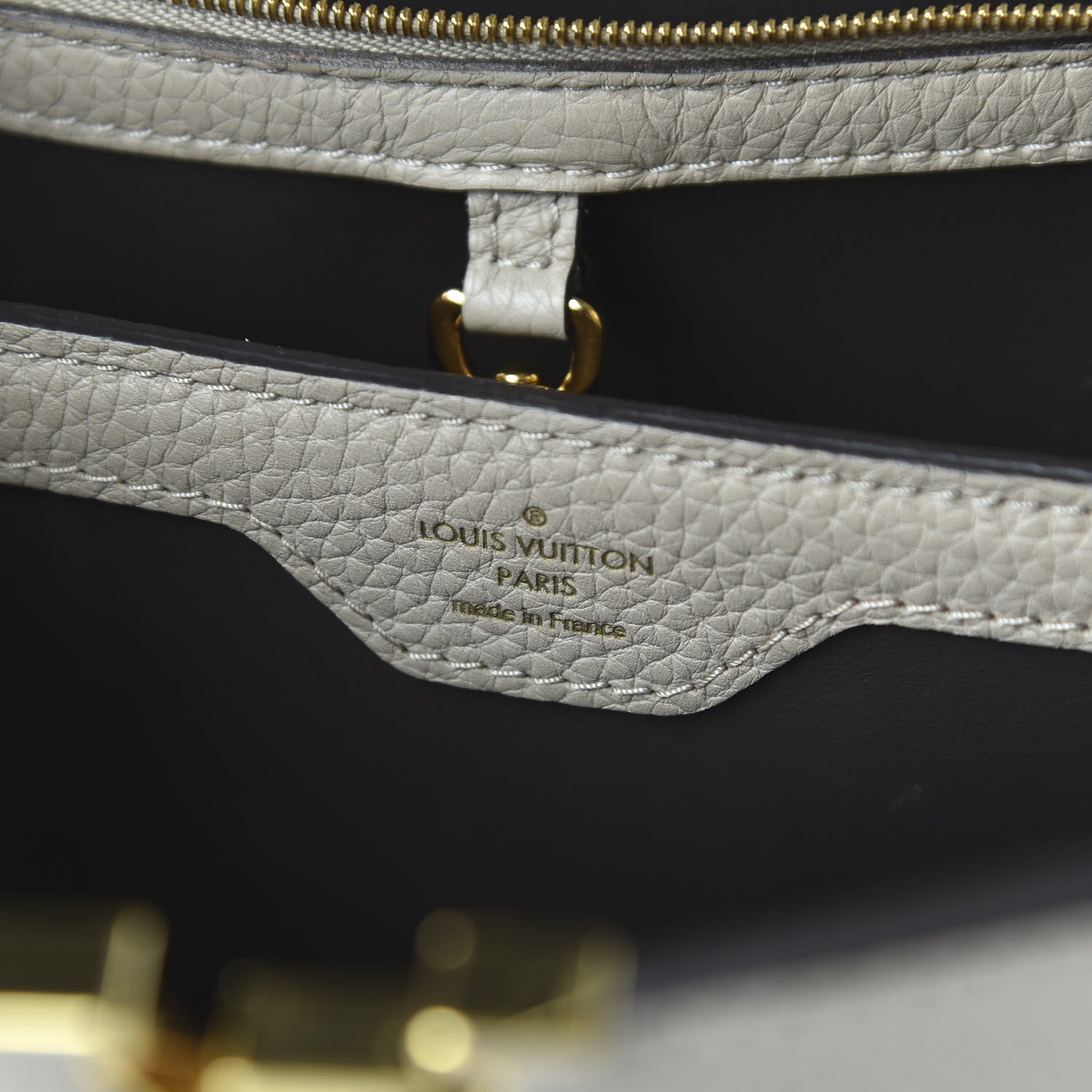 Louis Vuitton Taurillon Capucines BB Galet 8 of 9