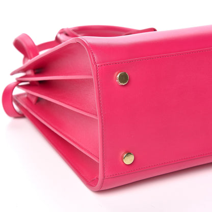 Saint Laurent Calfskin Small Sac De Jour Lipstick Fuchsia 8 of 10