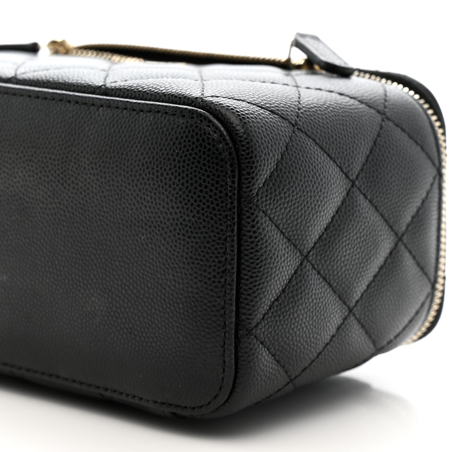 Chanel Caviar Quilted Small Vanity Case With Chain Black 10 of 12
