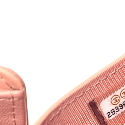 Chanel Goatskin Quilted Chanel 19 Small Flap Wallet Pink 6 of 10