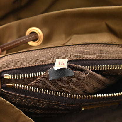 Prada Tessuto Nylon Saffiano Vela Backpack Rovere 10 of 10