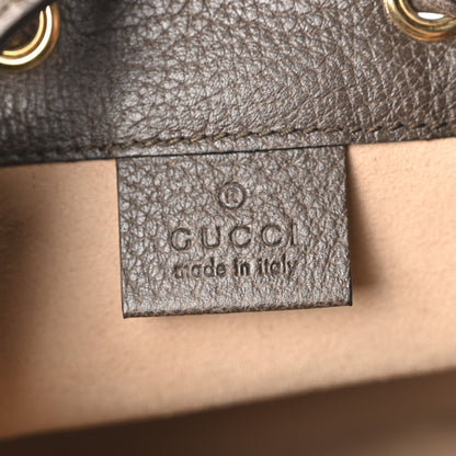 Gucci GG Supreme Monogram Web Mini Ophidia Bucket Bag Brown 6 of 10