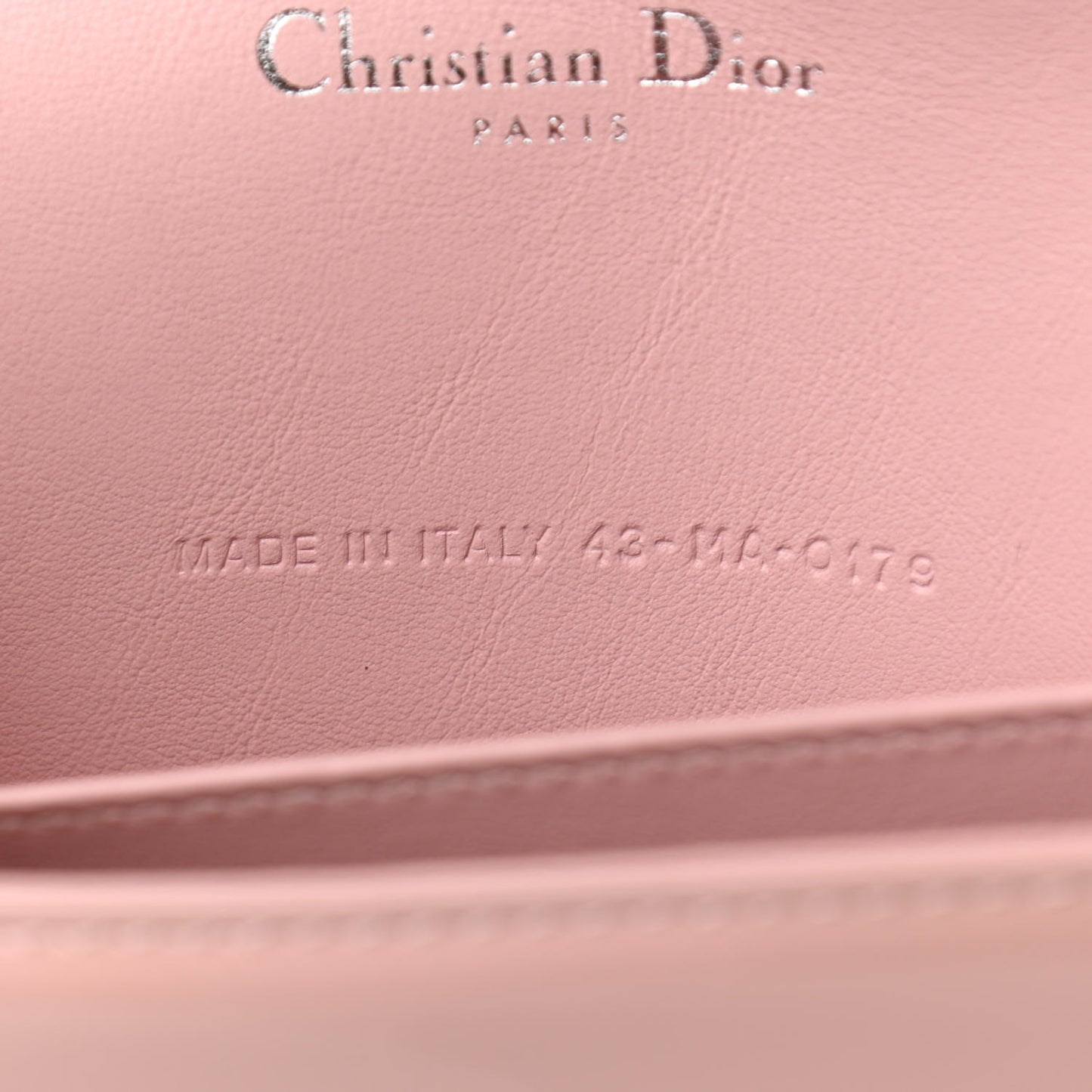 Patent Cannage Lady Dior Clutch Rose Clair