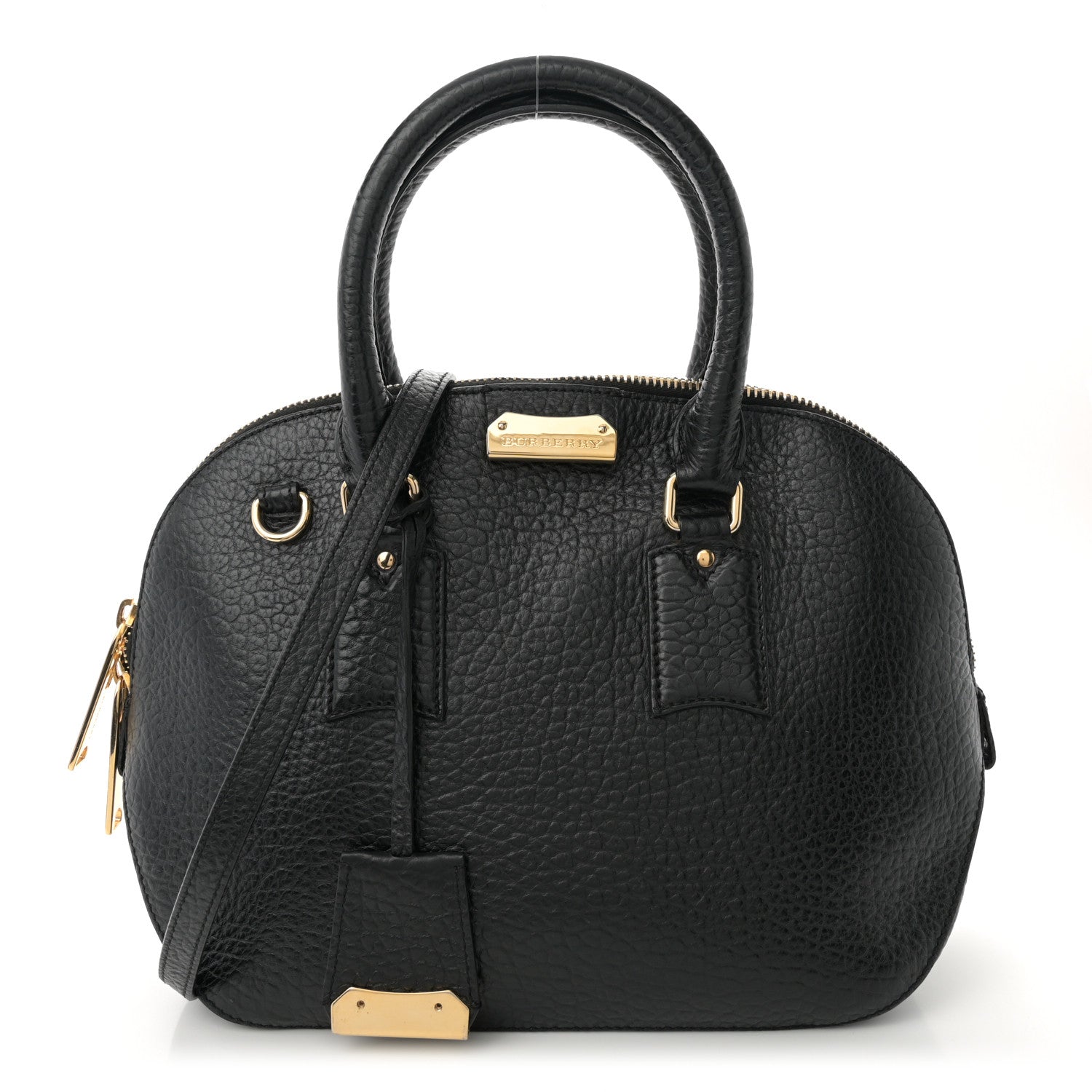 Burberry Heritage Grain Small Orchard Bowling Bag Black 1 of 11