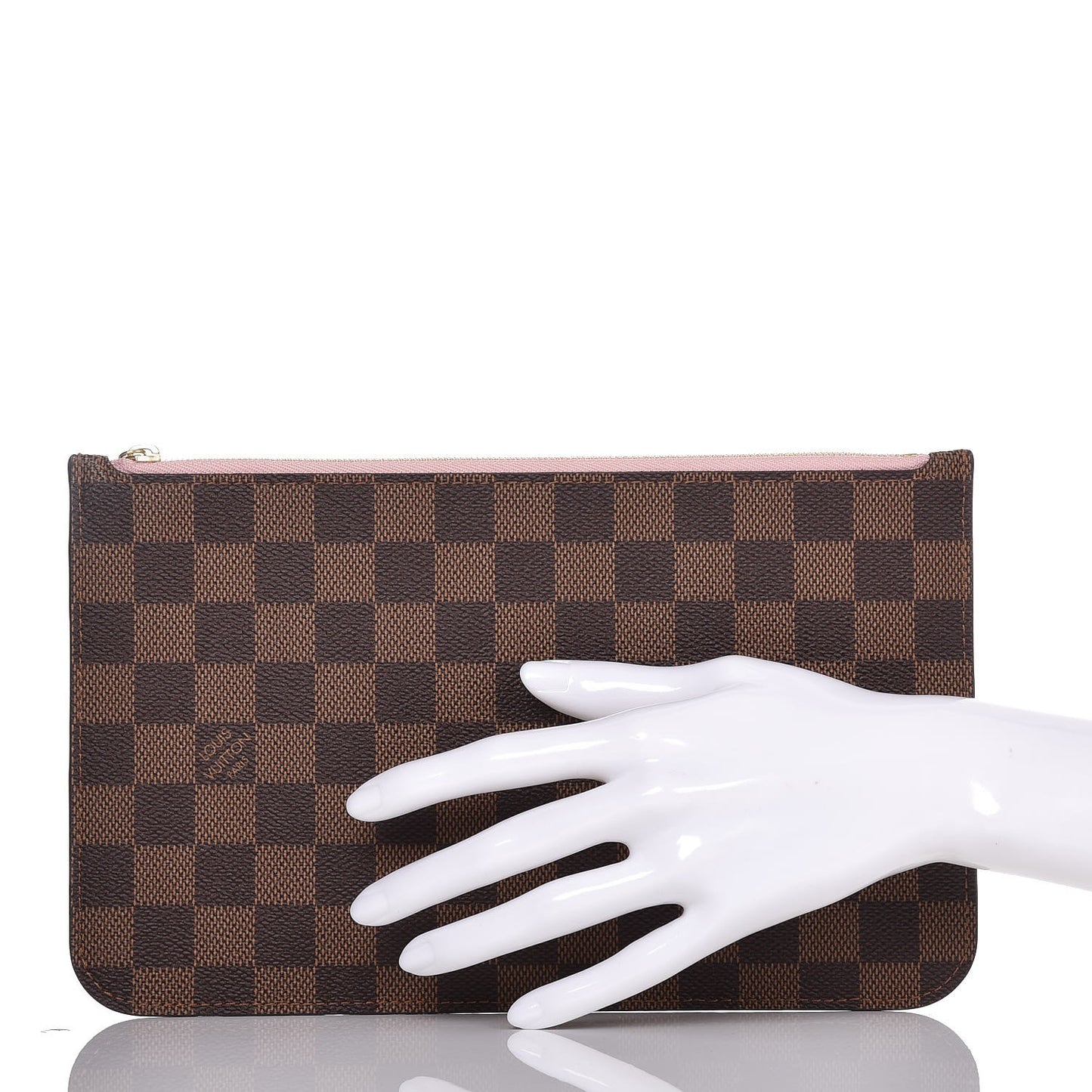 Damier Ebene Neverfull MM GM Pochette Rose Ballerine