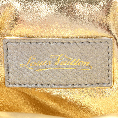 Louis Vuitton Satin Monogram Aumoniere Clutch Silver 6 of 10
