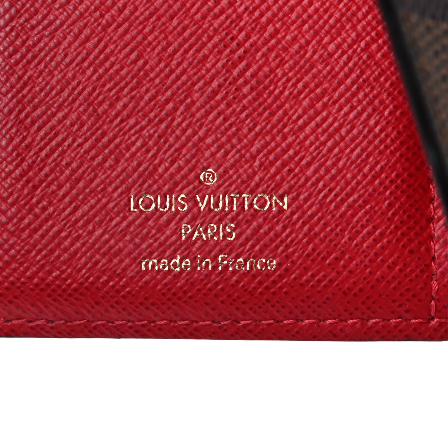 Damier Ebene Victorine Wallet Red