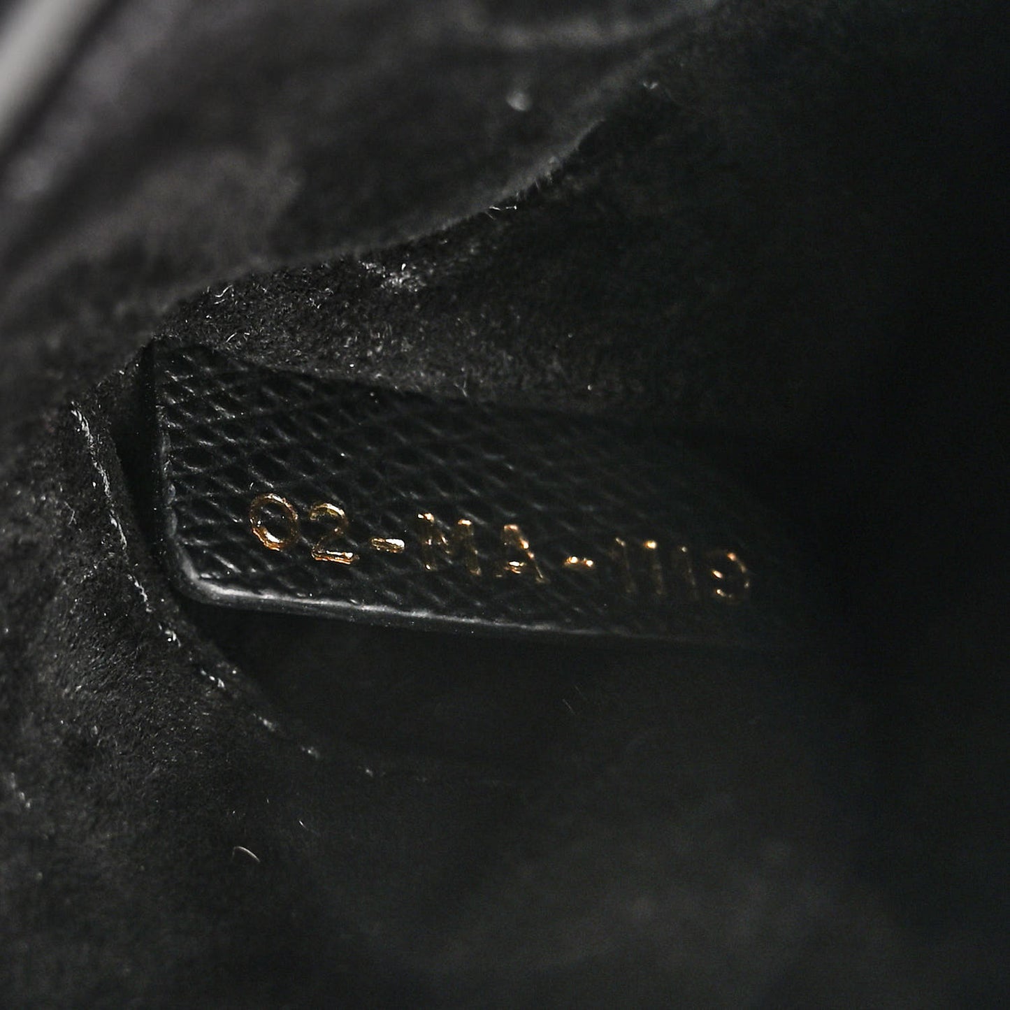 Grained Calfskin Mini Saddle Bag Black