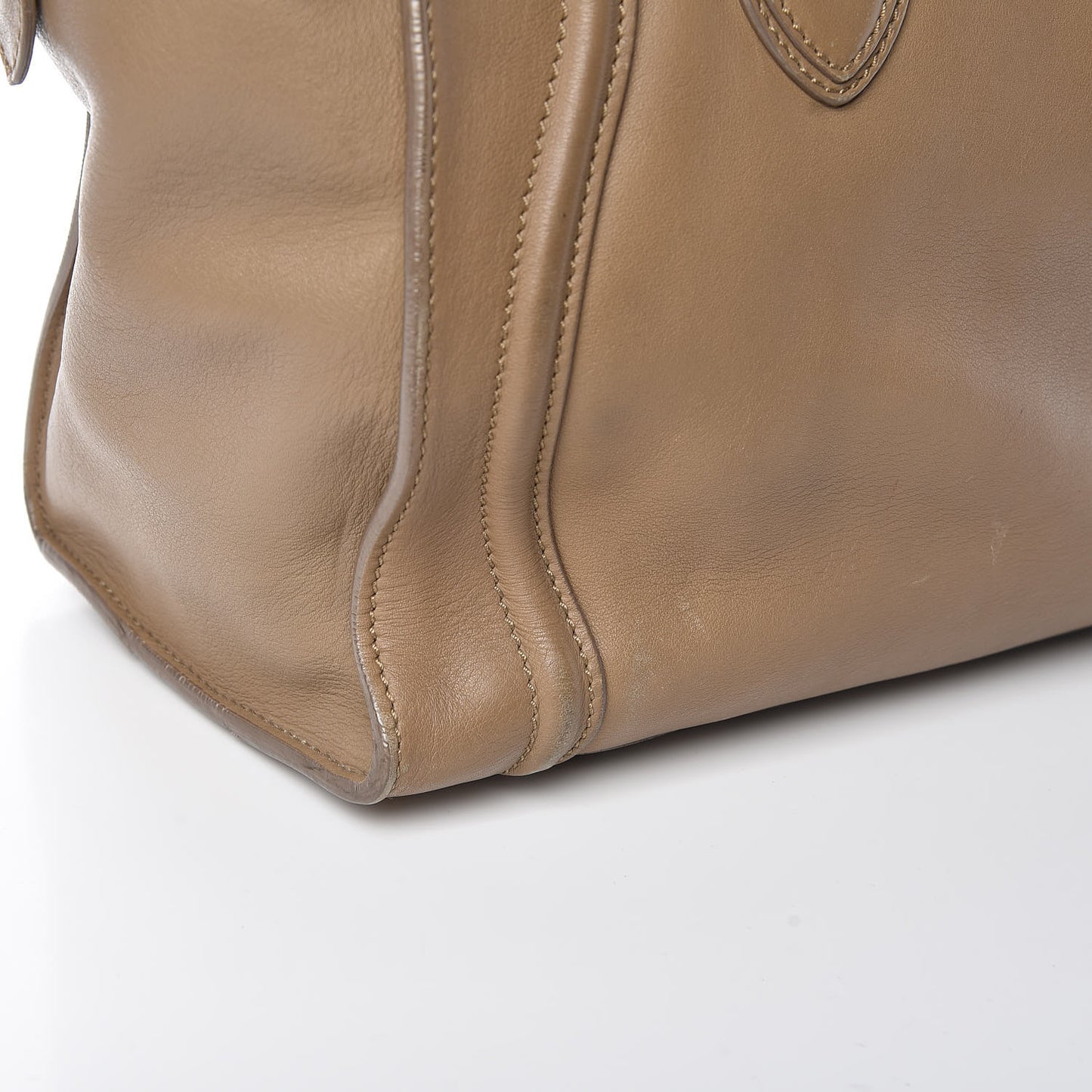 Smooth Calfskin Mini Luggage Camel