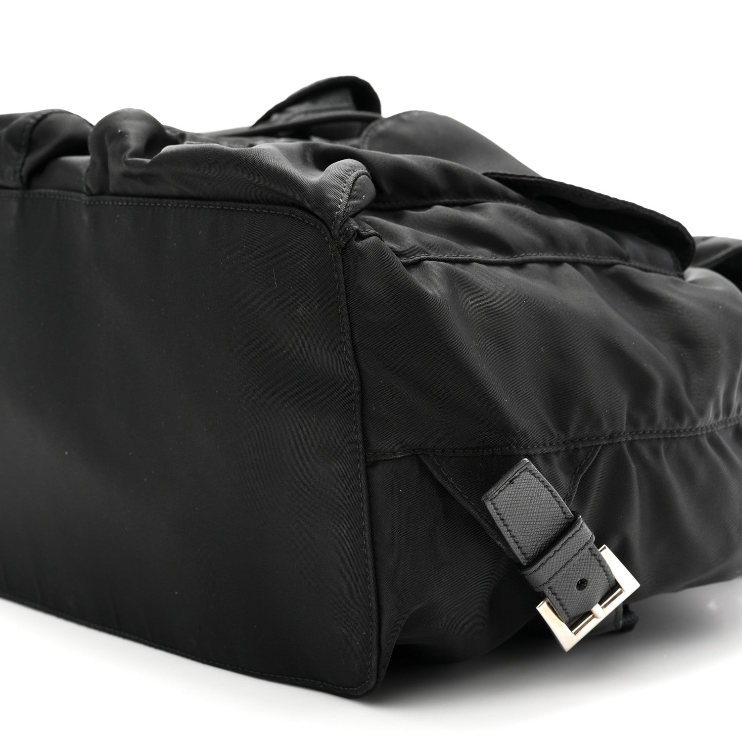 Prada Re-Nylon Vela Saffiano Medium Backpack  Black 11 of 11