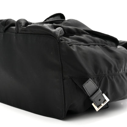 Prada Re-Nylon Vela Saffiano Medium Backpack  Black 11 of 11